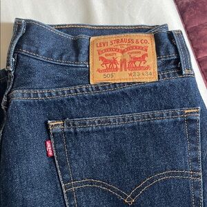Levi's Dark Blue Straight Jeans
